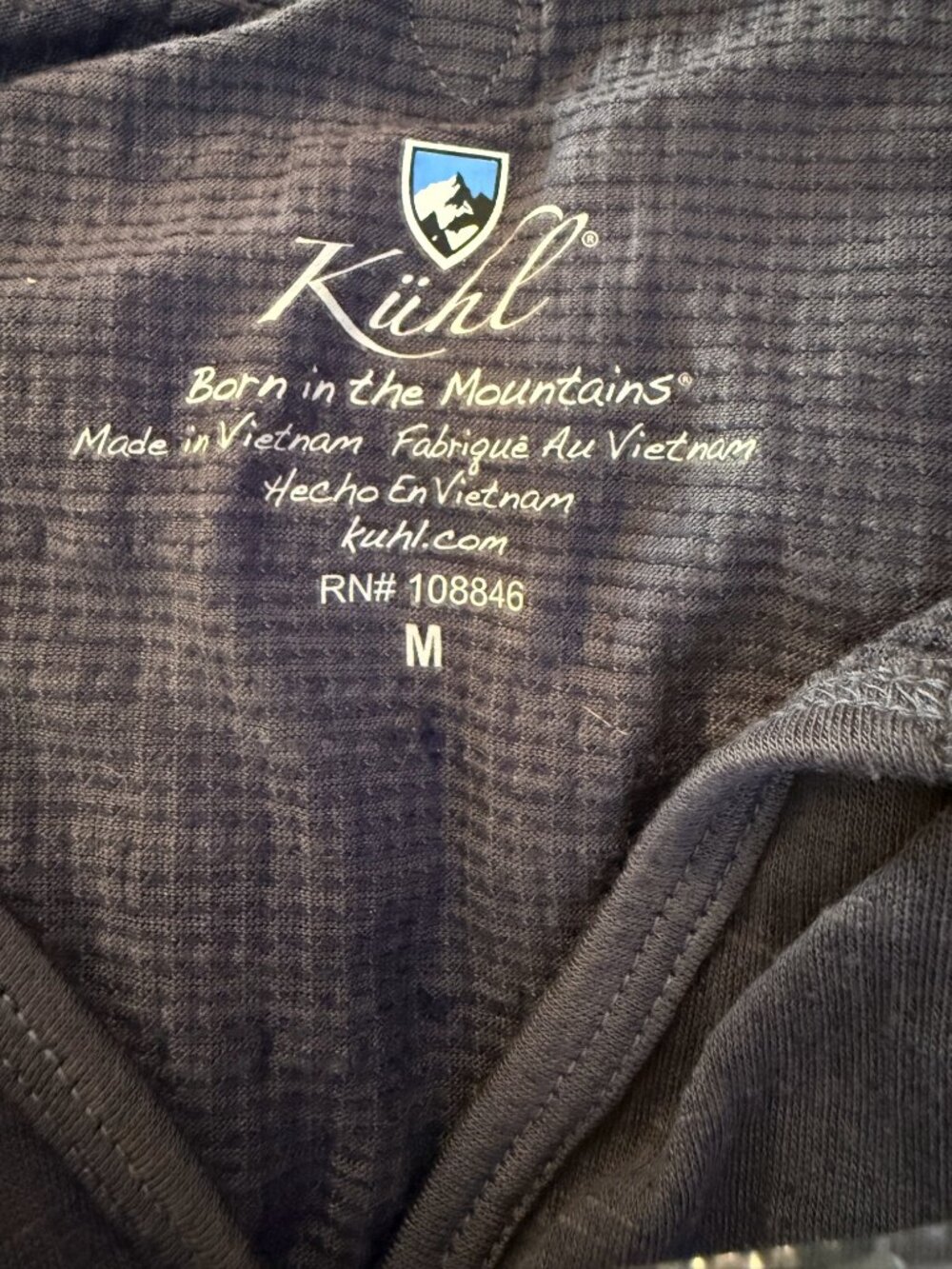 KÜHL Women’s Short Sleeve Tencel Henley Medium Blue Heather EUC - Picture 4 of 10